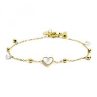 Armband Marlù Dame Nel Mio Cuore in Stahl Madreperla 15BR069G-W
